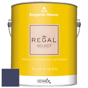 Benjamin Moore 547 Regal Select Waterborne Interior Flat Finish краска цвет 2067-10 Midnight Navy