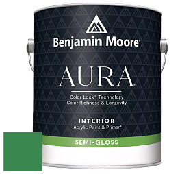 Benjamin Moore Aura 528 Waterborne Interior Semi-gloss Finish краска цвет NCS S 3060-G10Y 