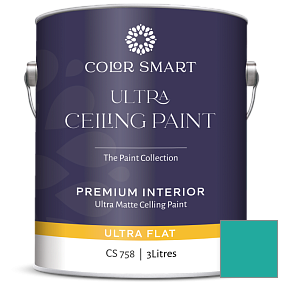 Краска COLOR SMART CS 758 ULTRA CEILING PAINT ультраматовая краска цвет 664 Poseidon