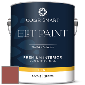 COLOR SMART CS 745 ELIT PAINT глубокоматовая моющаяся краска цвет 2089-10 Iron Ore Red