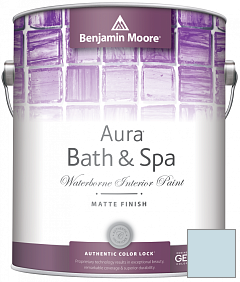 Краска Benjamin Moore Aura Bath & Spa Interior Paint Matte Finish (532) цвет 806 Breath of Fresh Air
