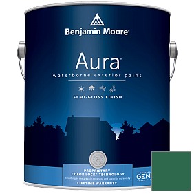 Краска Aura Waterborne Exterior Semi-Gloss Finish (632) цвет 2042-10 True Green