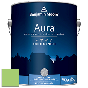 Benjamin Moore Aura 632 Waterborne Exterior Semi-Gloss Finish краска цвет 2030-40 Spring Leaf