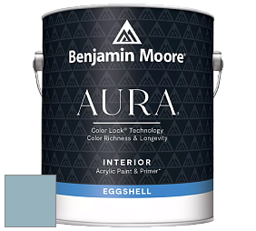 Benjamin Moore Aura 524 Waterborne Interior Eggshell Finish краска цвет 1669 Saratoga Springs