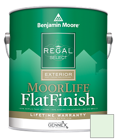 Краска Regal Select Exterior Paint-MoorLife Flat Finish (W105) цвет 2033-70 Sweet Honeydew Melon
