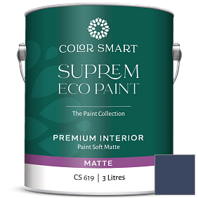Краска COLOR SMART CS 619 SUPREM ECO PAINT матовая краска цвет 2064-10 Bold Blue