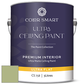 COLOR SMART CS 758 ULTRA CEILING PAINT ультраматовая краска цвет NCS S 2030-G40Y 