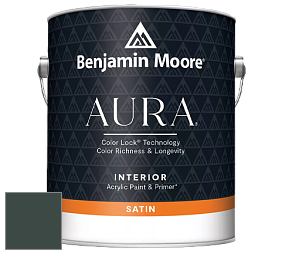 Benjamin Moore Aura 526 Waterborne Interior Satin Finish покрытие цвет NCS S 8010-B90G 