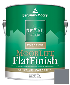 Краска Regal Select Exterior Paint-MoorLife Flat Finish (W105) цвет 2120-40 Smoke Gray