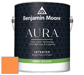 Benjamin Moore Aura 528 Waterborne Interior Semi-gloss Finish краска цвет NCS S 0570-Y40R 