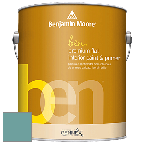 Benjamin Moore Ben W625 Premium Interior Latex Flat краска цвет 2051-40 Majestic Blue