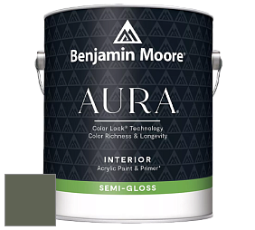 Benjamin Moore Aura 528 Waterborne Interior Semi-gloss Finish краска цвет 469 Backwoods