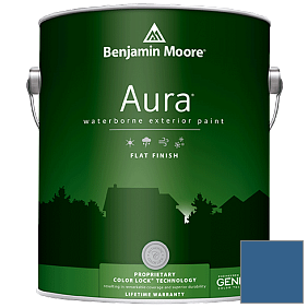 Краска Aura Waterborne Exterior Flat Finish (629) цвет 798 Blue Suede Shoes
