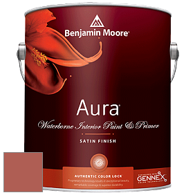 Benjamin Moore Aura 526 Waterborne Interior Satin Finish покрытие цвет NCS S 3050-Y80R 
