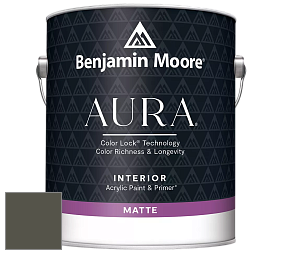 Benjamin Moore Aura 522 Interior Paint - Matte краска цвет 2140-10 Fatigue Green