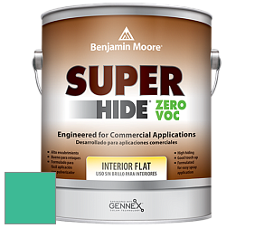 Benjamin Moore 355 Super Hide Zero Voc Interior Flat краска цвет 615 Mayan Green