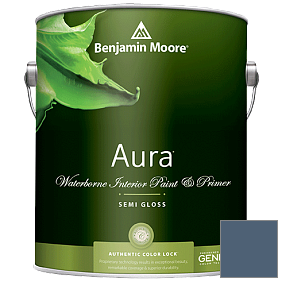 Краска Aura Waterborne Interior Semi-gloss Finish (528) цвет 840 Kensington Blue