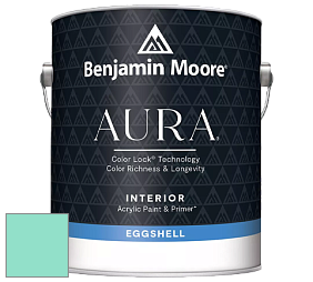 Benjamin Moore Aura 524 Waterborne Interior Eggshell Finish краска цвет 2044-50 Bermuda Teal
