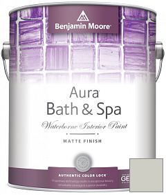 Краска Benjamin Moore Aura Bath & Spa Interior Paint Matte Finish (532) цвет 1556 Vapor Trails