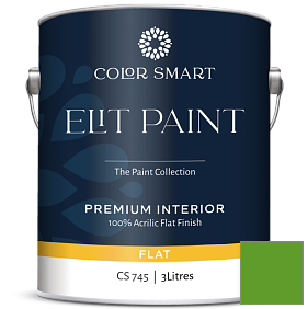 Краска COLOR SMART CS 745 ELIT PAINT глубокоматовая моющаяся краска цвет 2030-10 Lizard Green