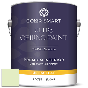 COLOR SMART CS 758 ULTRA CEILING PAINT ультраматовая краска цвет 2031-60 Neon Celery