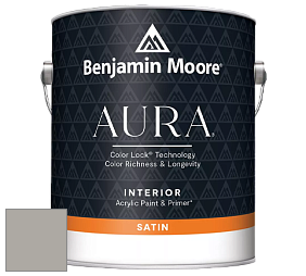Benjamin Moore Aura 526 Waterborne Interior Satin Finish покрытие цвет 1474 Cape May Cobblestone