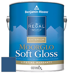 Benjamin Moore W096 Regal Select Exterior Paint-Moor GloSoft Gloss Finish краска цвет 2064-20 Patriot Blue