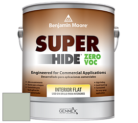 Benjamin Moore 355 Super Hide Zero Voc Interior Flat краска цвет 465 Antique Jade