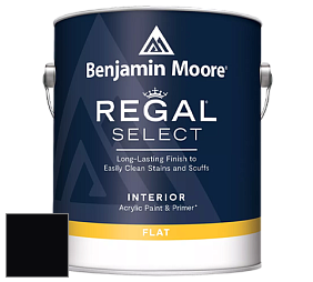 Benjamin Moore 547 Regal Select Waterborne Interior Flat Finish краска цвет RAL 9005 