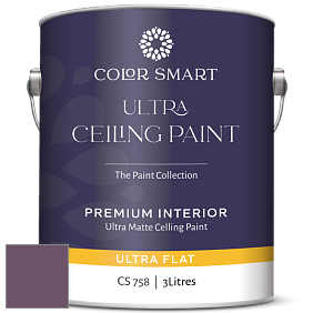 COLOR SMART CS 758 ULTRA CEILING PAINT ультраматовая краска цвет 1379 Eggplant