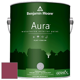 Benjamin Moore Aura 629 Waterborne Exterior Flat Finish краска цвет 2078-10 Roseate