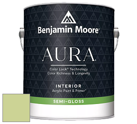 Benjamin Moore Aura 528 Waterborne Interior Semi-gloss Finish краска цвет NCS S 1030-G50Y 