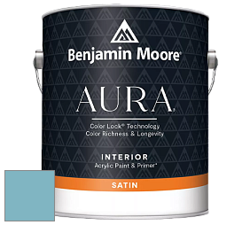 Benjamin Moore Aura 526 Waterborne Interior Satin Finish покрытие цвет NCS S 2030-B10G 