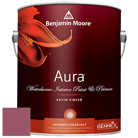 Benjamin Moore Aura 526 Waterborne Interior Satin Finish покрытие цвет 2085-30 Gypsy Love