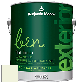 Benjamin Moore Ben 541 Waterborne Exterior Flat Finish краска цвет 2031-70 Lime Froth