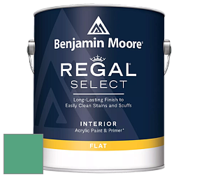 Benjamin Moore 547 Regal Select Waterborne Interior Flat Finish краска цвет 593 Island Getaway
