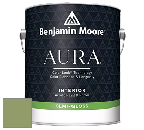 Benjamin Moore Aura 528 Waterborne Interior Semi-gloss Finish краска цвет 545 Buckingham Gardens