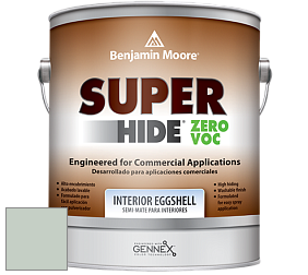 Benjamin Moore 357 Super Hide Zero Voc Interior Eggshell краска цвет 695 Turquoise Mist