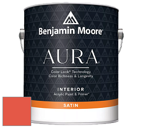Benjamin Moore Aura 526 Waterborne Interior Satin Finish покрытие цвет NCS S 0580-Y80R 