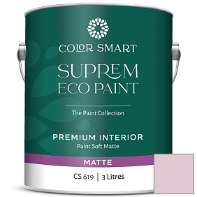 Краска COLOR SMART CS 619 SUPREM ECO PAINT матовая краска цвет 2082-60 Pink Innocence