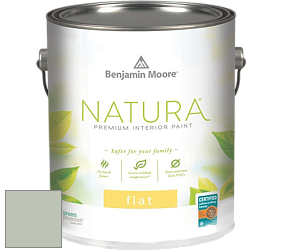 Benjamin Moore 512 Natura Interior Flat Finish матовая краска цвет 465 Antique Jade