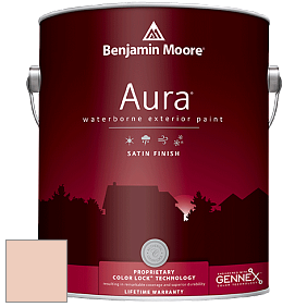 Benjamin Moore Aura 631 Waterborne Exterior Satin Finish краска цвет 2175-60 Light Salmon