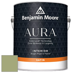 Benjamin Moore Aura 526 Waterborne Interior Satin Finish покрытие цвет 432 Grenada Green