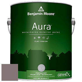 Benjamin Moore Aura 629 Waterborne Exterior Flat Finish краска цвет 2113-40 Cinnamon Slate