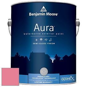 Benjamin Moore Aura 632 Waterborne Exterior Semi-Gloss Finish краска цвет 2002-40 Flamingo's Dream