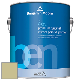 Benjamin Moore Ben W626 Premium Interior Latex Eggshell краска цвет NCS S 2020-G80Y 