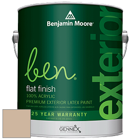 Benjamin Moore Ben 541 Waterborne Exterior Flat Finish краска цвет 1053 Sierra Hills