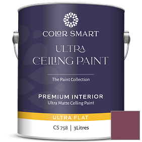 Краска COLOR SMART CS 758 ULTRA CEILING PAINT ультраматовая краска цвет 2083-20 Cranberry Cocktail
