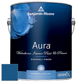 Benjamin Moore Aura 524 Waterborne Interior Eggshell Finish краска цвет RAL 5019 