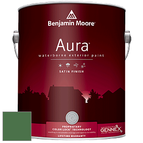 Benjamin Moore Aura 631 Waterborne Exterior Satin Finish краска цвет 2036-10 Cat's Eye